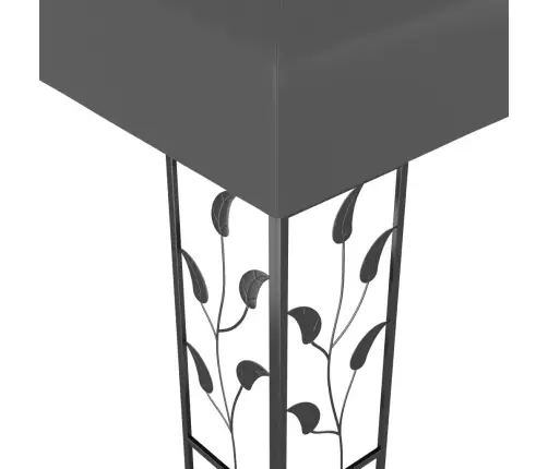 Pavėsinė Su Lemputėmis Led, Antracito, 3X3 M