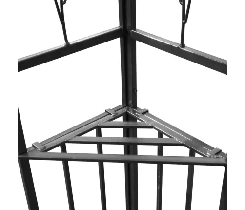 Varjualune Topeltkatuse Ja Led-Nöörvalgustiga 3X4 M Antratsiit