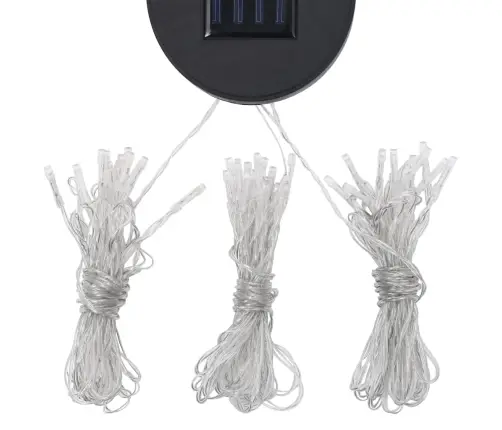 Dārza Nojume Ar Led Lampiņu Virtenēm, 3X3 M, Antracītpelēka Vidaxl