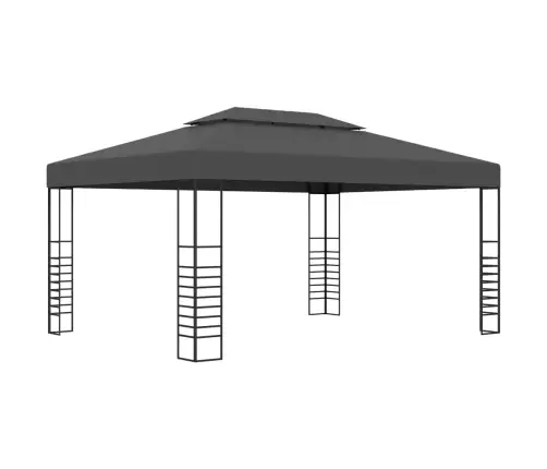 Pavėsinė Su Lemputėmis Led, Antracito, 3X4M