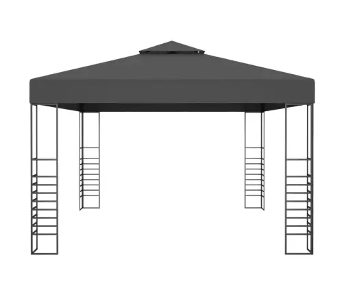 Pavėsinė Su Lemputėmis Led, Antracito, 3X4M