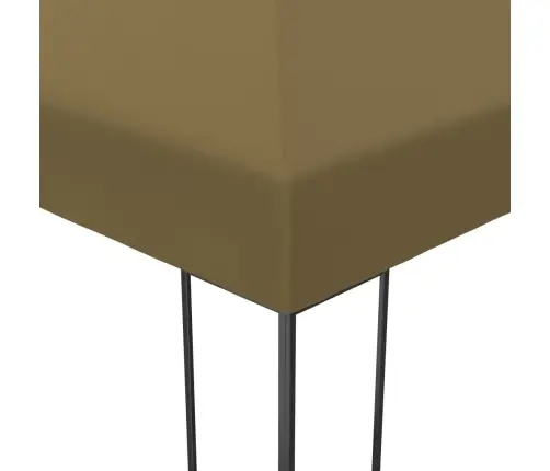 Dārza Nojume Ar Led Lampiņu Virtenēm, 3X4 M, Pelēkbrūna Vidaxl