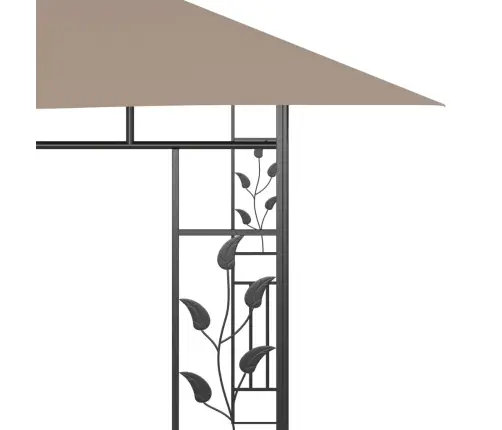 Varjualune Sääsevõrk, Led-Nöörvalgusti 4X3X2,73 M Pruunikashall