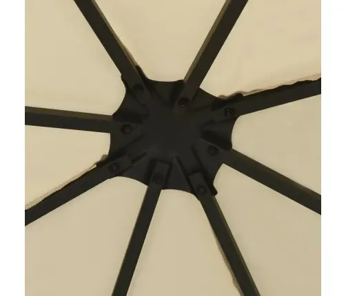 Varjualune, Led-Nöörvalgustitega, 3 X 3 M, Kreemjas