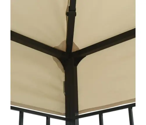 Varjualune, Led-Nöörvalgustitega, 3 X 3 M, Kreemjas