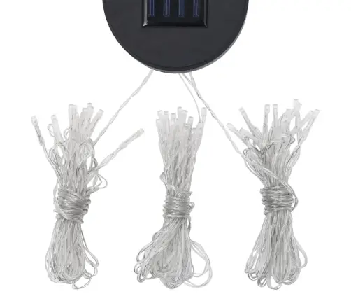 Varjualune, Led-Nöörvalgustitega, 3 X 3 M, Kreemjas