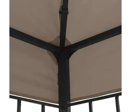 Varjualune, Led-Nöörvalgustitega, 4 X 3 M, Pruunikashall