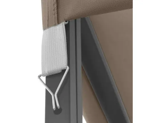 Varjualune, Led-Nöörvalgustitega, 4 X 3 M, Pruunikashall