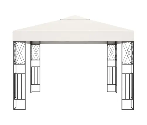 Varjualune, Led-Nöörvalgustitega, 3 X 3 M, Kreemjas, Kangas