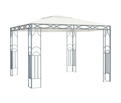 Pavėsinė Su Lemputėmis Led, Kreminė, 300X300 Cm