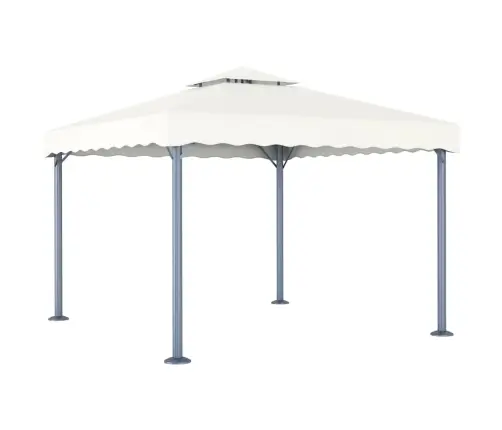 Dārza Nojume Ar Led Lampiņu Virtenēm, 300X300 Cm, Krēmkrāsas Vidaxl