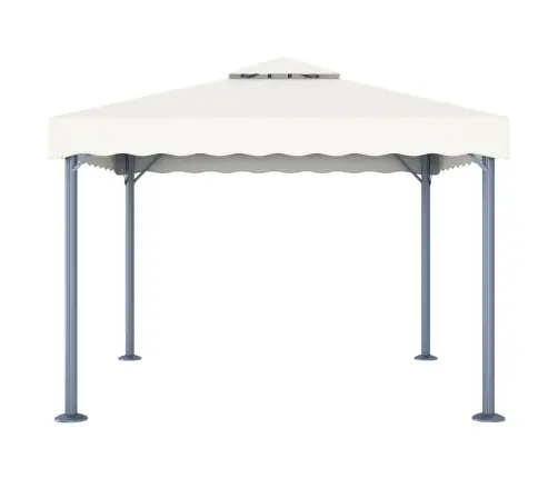 Dārza Nojume Ar Led Lampiņu Virtenēm, 300X300 Cm, Krēmkrāsas Vidaxl