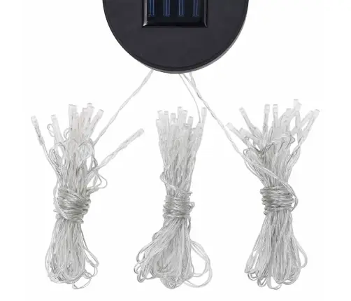 Dārza Nojume Ar Aizkariem Un Led Lampiņām, 3X3 M, Krēmbalta Vidaxl