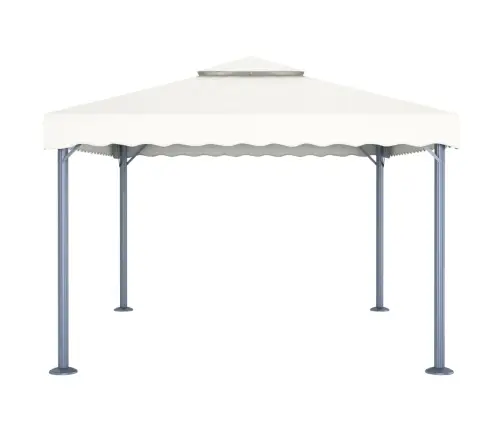 Dārza Nojume Ar Led Lampiņām, 400X300 Cm, Krēmkrāsas, Alumīnijs Vidaxl