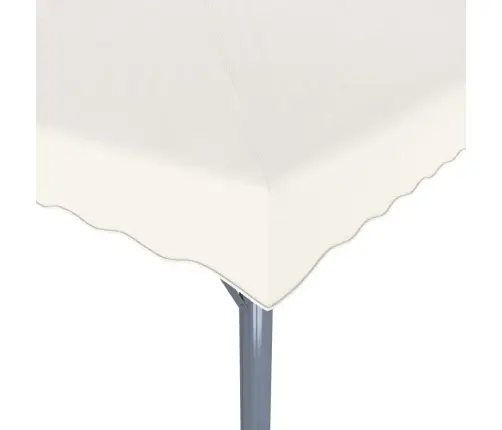 Dārza Nojume Ar Led Lampiņām, 400X300 Cm, Krēmkrāsas, Alumīnijs Vidaxl