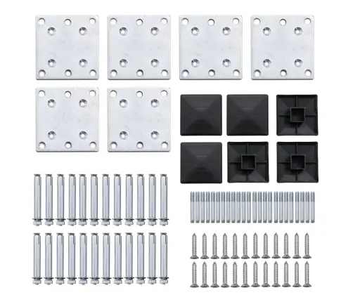 Aiapaneelide Komplekt, Wpc, 872 X 186 cm Must