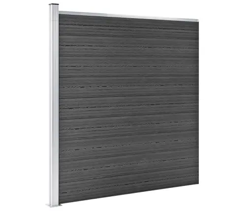 Aiapaneelide Komplekt, Wpc, 619 X (105-186) cm Must