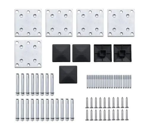 Aiapaneelide Komplekt, Wpc, 619 X (105-186) cm Must