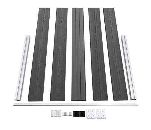 Aiapaneelide Komplekt, Wpc, 353 X 105 cm Must