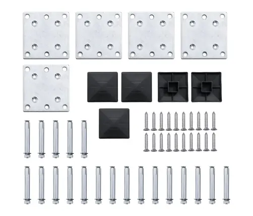 Žoga Paneļu Komplekts, 699X146 Cm, Brūns Wpc   Vidaxl