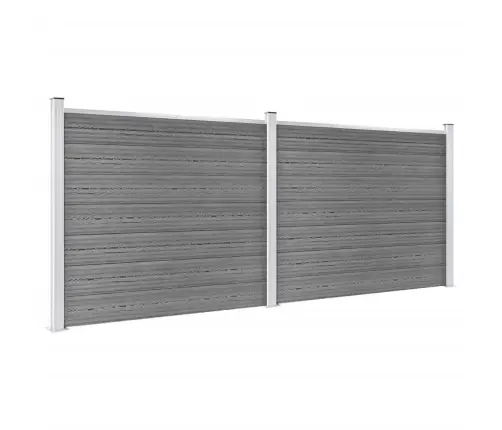 Tvoros Segmentų Rinkinys, Pilkas, 353X146cm Wpc