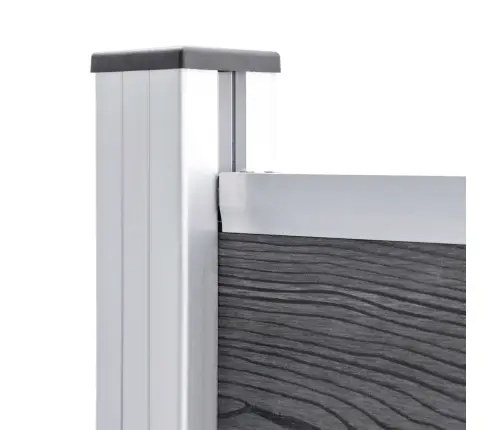 Žoga Paneļu Komplekts, 526X146 Cm, Pelēks Wpc   Vidaxl