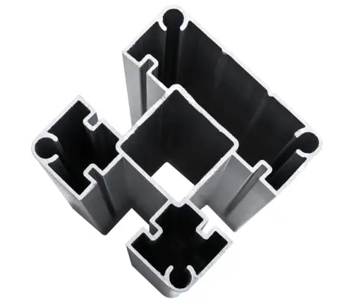 Žoga Paneļu Komplekts, 872X146 Cm, Melns Wpc Vidaxl