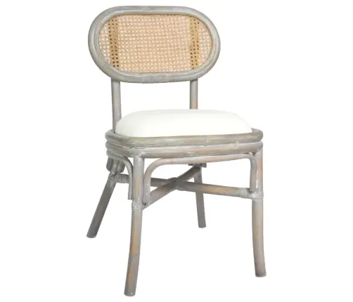 Valgomojo Kėdės, 6Vnt., Pilkos Spalvos, Linas