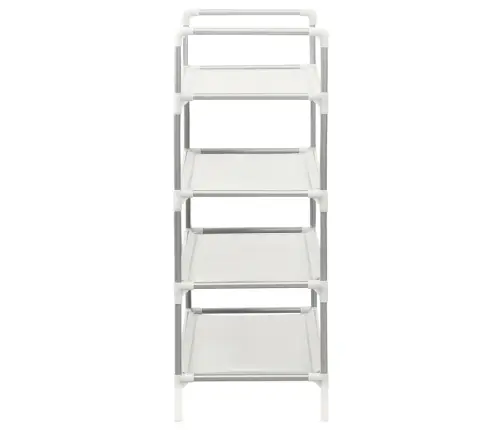 Stovas Batams Su 4 Lentynomis, Sidabrinis, Metalas Ir Audinys