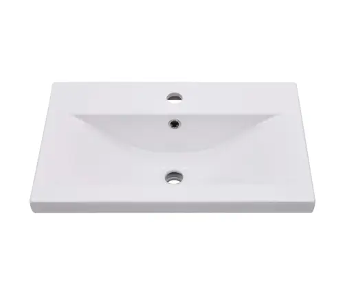 Skapītis Ar Iebūvētu Izlietni, Balts, Skaidu Plāksne Vidaxl