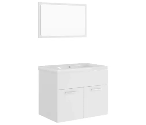 Vannasistabas Mēbeļu Komplekts, Balts, Inženierijas Koks Vidaxl