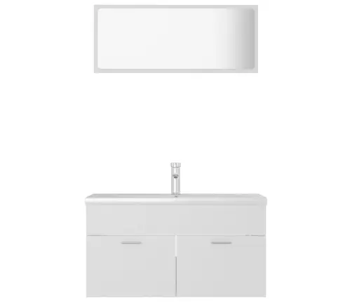 Vannasistabas Mēbeļu Komplekts, Balts, Inženierijas Koks Vidaxl Vannasistabas Mēbeļu Komplekts, Balts, Inženierijas Koks Vidaxl