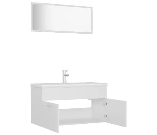 Vannasistabas Mēbeļu Komplekts, Balts, Inženierijas Koks Vidaxl Vannasistabas Mēbeļu Komplekts, Balts, Inženierijas Koks Vidaxl