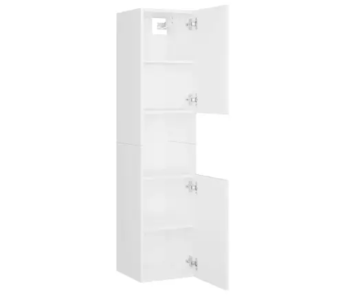 Vonios Kambario Baldų Komplektas, Baltas, Apdirbta Mediena