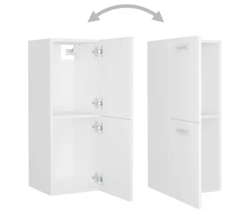 Vannasistabas Mēbeļu Komplekts, Balts, Inženierijas Koks Vidaxl