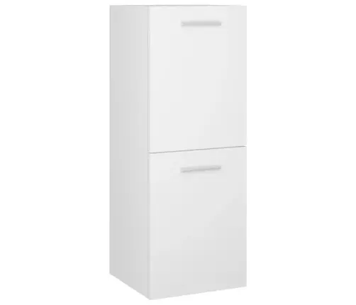 Vonios Kambario Baldų Komplektas, Baltas, Apdirbta Mediena