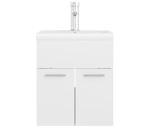 Skapītis Ar Iebūvētu Izlietni, Spīdīgi Balts, Inženierijas Koks Vidaxl Skapītis Ar Iebūvētu Izlietni, Spīdīgi Balts, Inženierijas Koks Vidaxl