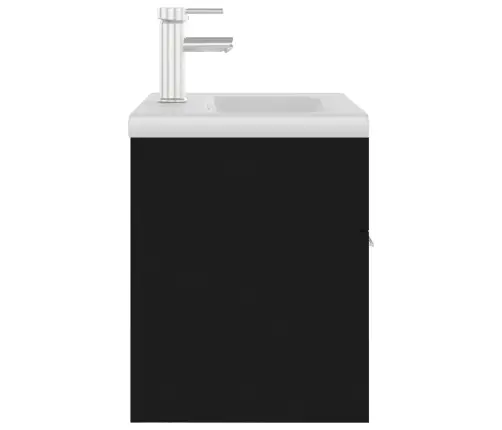 Skapītis Ar Iebūvētu Izlietni, Melns, Skaidu Plāksne Vidaxl Skapītis Ar Iebūvētu Izlietni, Melns, Skaidu Plāksne Vidaxl