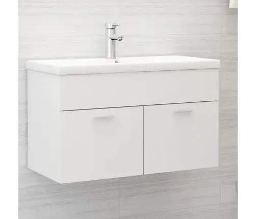 Valamukapp Sisseehitatud Valamuga, Valge, Tehispuit