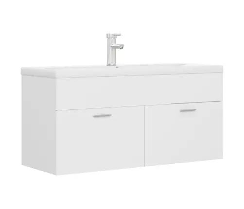 Praustuvo Spintelė Su Įmontuotu Praustuvu, Baltos Spalvos, Mdp