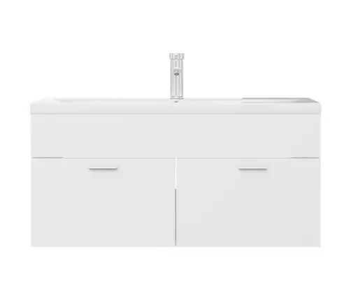 Praustuvo Spintelė Su Įmontuotu Praustuvu, Baltos Spalvos, Mdp