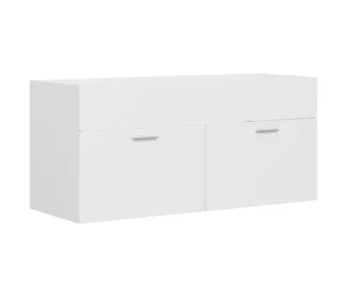 Praustuvo Spintelė Su Įmontuotu Praustuvu, Baltos Spalvos, Mdp