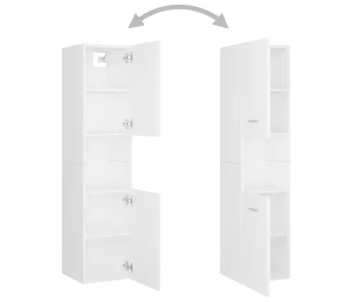 Vannasistabas Mēbeļu Komplekts, Balts, Inženierijas Koks Vidaxl