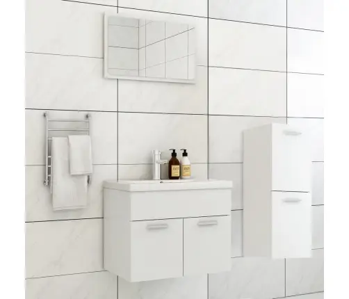 Vannasistabas Mēbeļu Komplekts, Balts, Inženierijas Koks Vidaxl