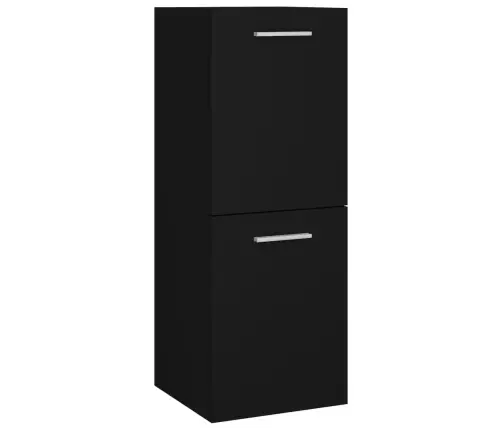 Vannasistabas Mēbeļu Komplekts, Melns, Skaidu Plāksne Vidaxl