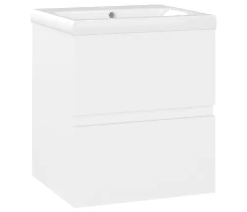 Praustuvo Spintelė Su Įmontuotu Praustuvu, Balta, Mdp