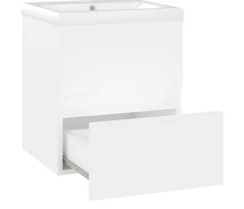 Praustuvo Spintelė Su Įmontuotu Praustuvu, Balta, Mdp