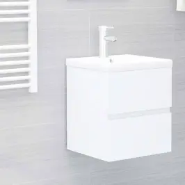 Praustuvo Spintelė Su Įmontuotu Praustuvu, Balta, Mdp