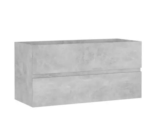 Praustuvo Spintelė Su Praustuvu, Betono Pilka, Apdirbta Mediena