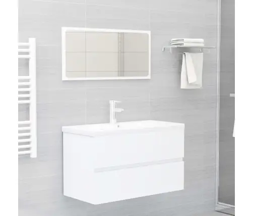 Valamukapp Sisseehitatud Valamuga, Valge, Tehispuit